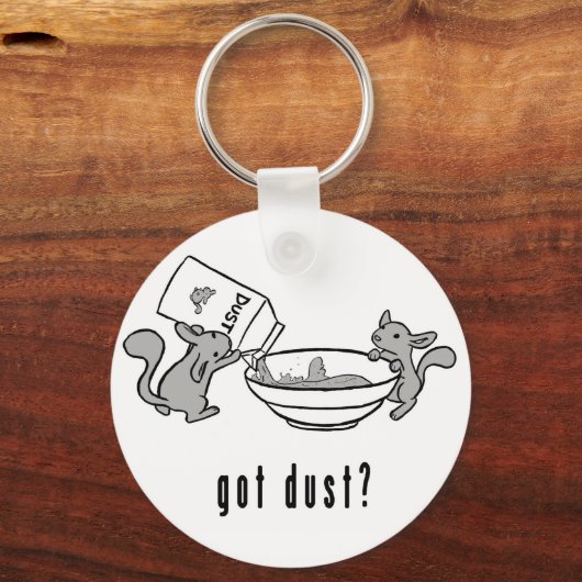 Chinchilla kreeg sleutelhanger (Voorkant)