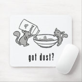 Chinchilla kreeg stofmousepad muismat (Met muis)