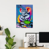Chinchilla Kunst Poster (Thuiskantoor)