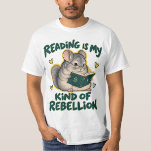 Chinchilla Lezen Boek T-shirt
