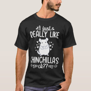 Chinchilla Ma Cute Pet Owner Dierenvriend T-shirt
