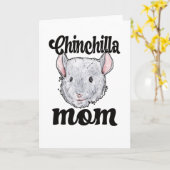 Chinchilla mam Chinchilla Eigenaar Chinchilla Mama Kaart (Gele Bloem)