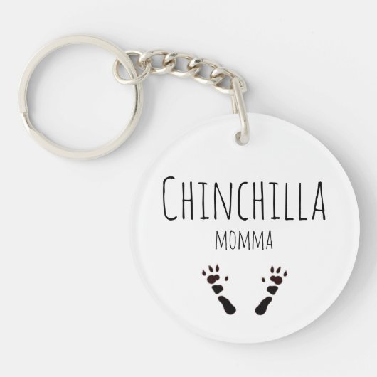 Chinchilla Momma Sleutelhanger (Voorkant)