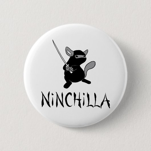 Chinchilla Ninchilla Button (Voorkant)