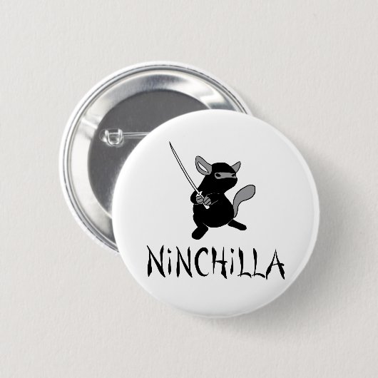 Chinchilla Ninchilla Button (Voorkant /achterkant)