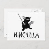 Chinchilla Ninja Briefkaart (Voorkant / Achterkant)