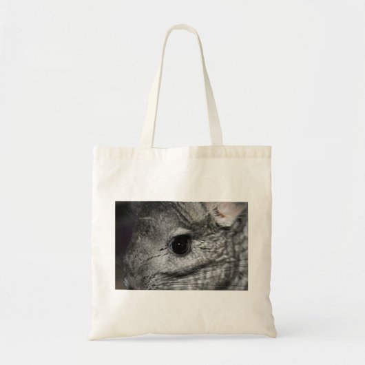 chinchilla oog dicht tote bag (Voorkant)