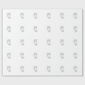 Chinchilla-pakpapier Cadeaupapier (Vlak)