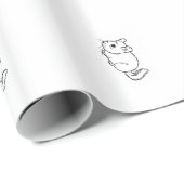 Chinchilla-pakpapier Cadeaupapier (Rol Hoek)