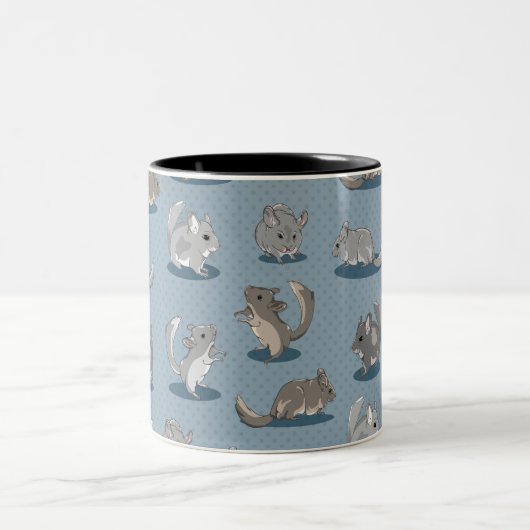 Chinchilla Pattern Tweekleurige Koffiemok (Center)