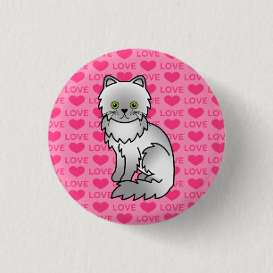 Chinchilla Perzisch Ronde Button 3,2 Cm