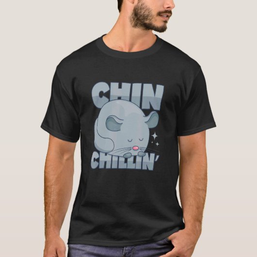 Chinchilla Pun Chill Chilling T-shirt (Voorkant)