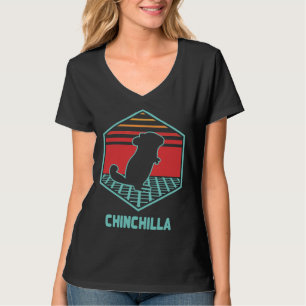 Chinchilla Retro 80s stijl T-shirt