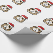 Chinchilla Santa Hat Cadeaupapier (Hoek)