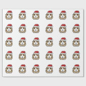 Chinchilla Santa Hat Cadeaupapier (Vlak)