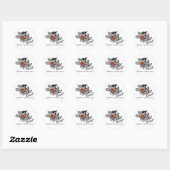 Chinchilla-Sticker Ronde Sticker (Vel)