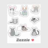Chinchilla-Stickers Sticker (Vel)