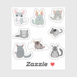 Chinchilla-Stickers Sticker