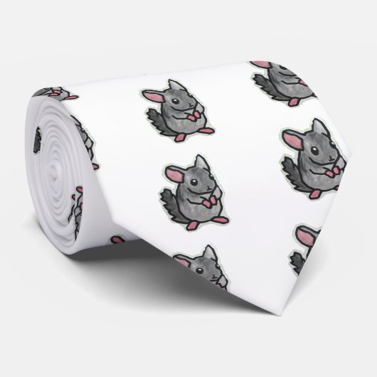 Chinchilla Stropdas (Opgerold)