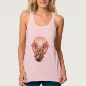 Chinchilla Summer Palm Vacation Chinchillas Owner  Tanktop (Voorkant)
