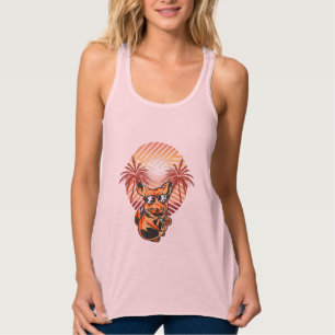 Chinchilla Summer Palm Vacation Chinchillas Owner Tanktop
