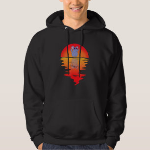 Chinchilla Sunset Retro Danser Chinchilla Hoodie