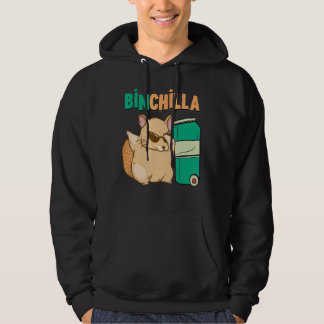 Chinchilla Trashbin Dance Chinchilla Pet Sunglass Hoodie