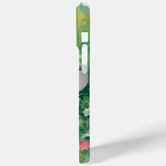 Chinchilla Vreedzame Bloemendutje Case-Mate iPhone Case (Achterkant / Links)