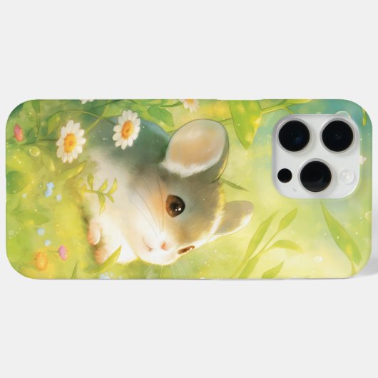 Chinchilla Vreedzame Bloemendutje Case-Mate iPhone Case (Achterkant (horizontaal))