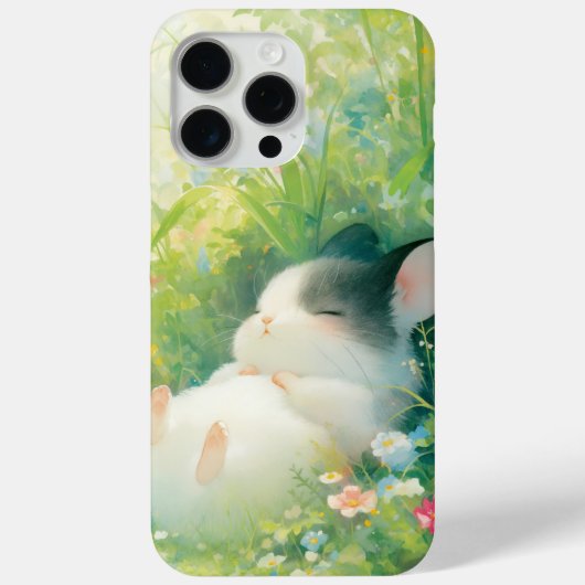 Chinchilla Vreedzame Bloemige Slaap Case-Mate iPhone Case (Achterkant)