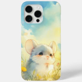 Chinchilla vreugdevolle glimp van wilde bloemen Case-Mate iPhone case (Achterkant)