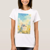 Chinchilla vreugdevolle glimp van wilde bloemen t-shirt (Voorkant)