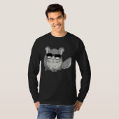 Chinchilla Wearing Sunglasses  Chinchilin T-shirt (Voorkant volledig)