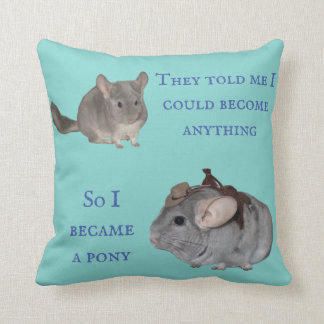 Chinchilla wordt pony kussen