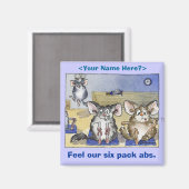 Chinchilla work out magneet (Voorkant / Achterkant)