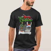 Chinchilla Xmas Decorations Santa Chinchilla Chri T-shirt (Voorkant)