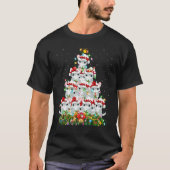 Chinchilla   Xmas Lights Santa Chinchilla Christma T-shirt (Voorkant)