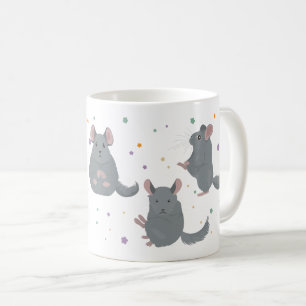 Chinchilla's doen aan yoga koffiemok