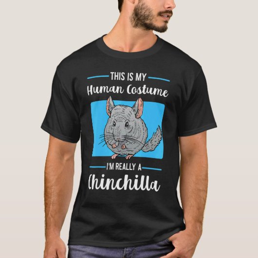 Chinchillas Human Costume Rodent Animal T-shirt (Voorkant)
