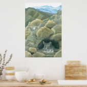 Chinchillas in de Wilde Poster (Keuken)