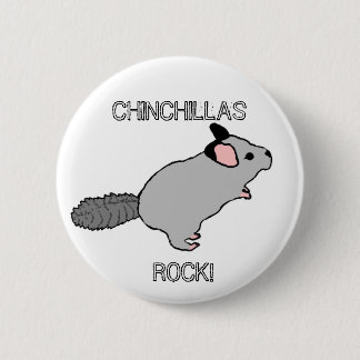 CHINCHILLAS ROCK! RONDE BUTTON 5,7 CM