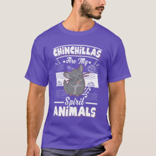 Chinchilla's zijn mijn spirituele dieren retro t-shirt