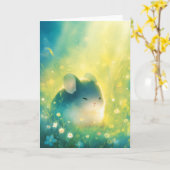 Chinchillaweide van Licht Kaart (Gele Bloem)