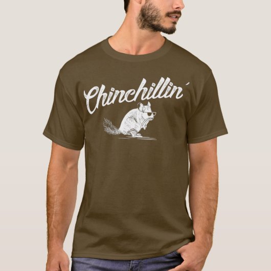 Chinchillin Grappig Chinchilla Moeder Papa Gift T-shirt (Voorkant)