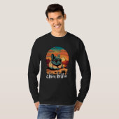 Chinchillin' Retro Groovy Chinchilla  1 T-shirt (Voorkant volledig)