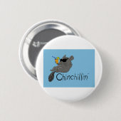 chinchilline ronde button 5,7 cm (Voorkant /achterkant)