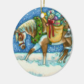 CHINCOTEAGUE CHRISTMAS PONIES, SLEIGH BELLS EN TOY KERAMISCH ORNAMENT (Links)