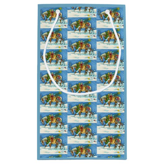 CHINCOTEAGUE CHRISTMAS PONIES, SLEIGH BELLS EN TOY KLEIN CADEAUZAKJE (Achterkant)