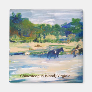 Chincoteague Horse Painting Magneet
