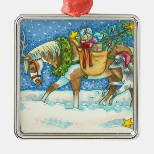 CHINCOTEAGUE ISLAND PONIES CHRISTMAS ORNAMENT (Voorkant)